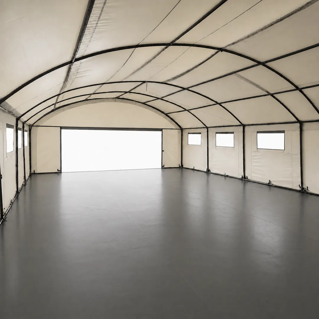 Arc-Roof Straight-Wall Shelter — Structure, frame and usable space