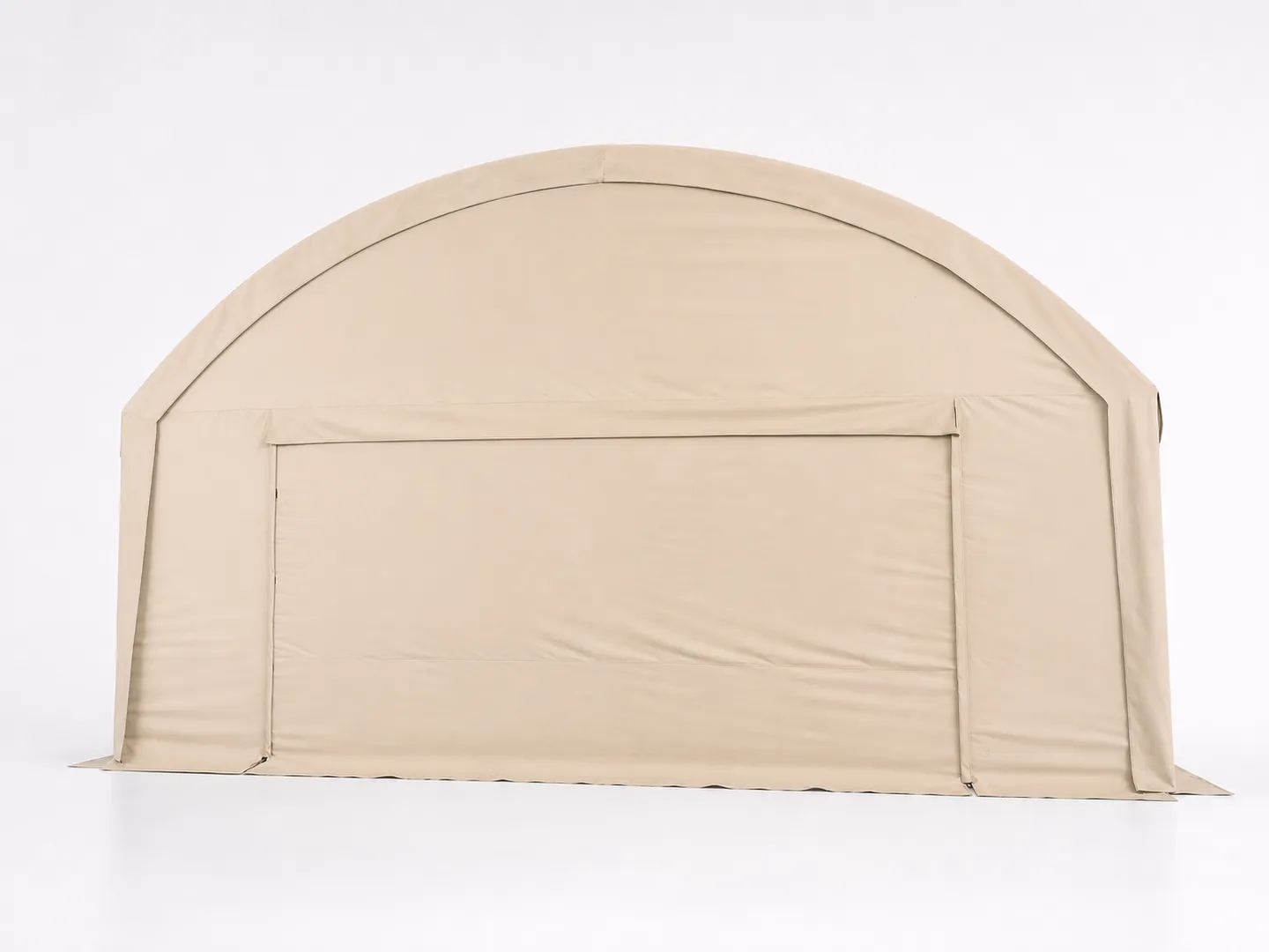 Arc-Roof Straight-Wall Shelter — Additional construction view