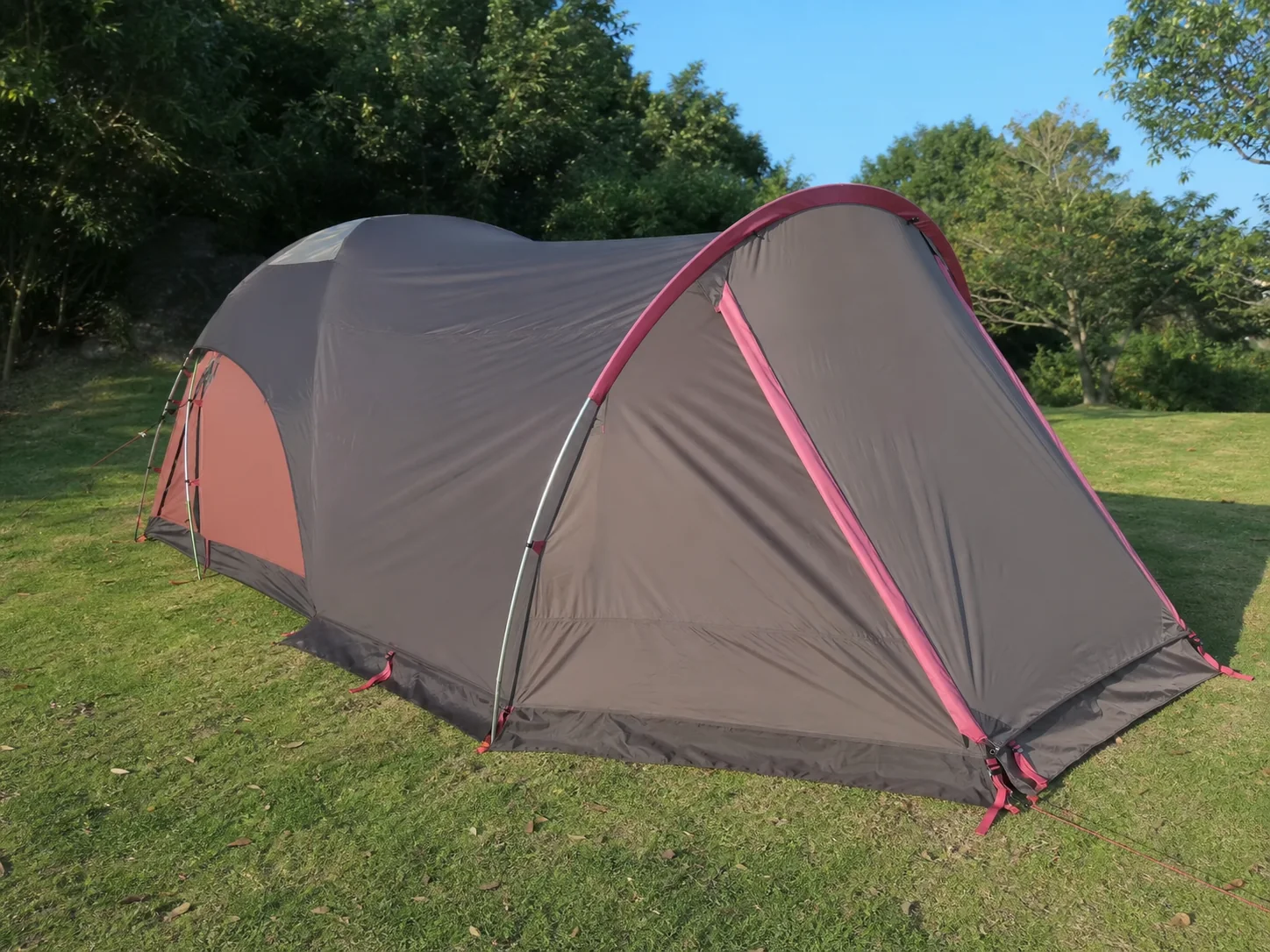 Cross-Pole Tent with Awning — application scene for environment reference