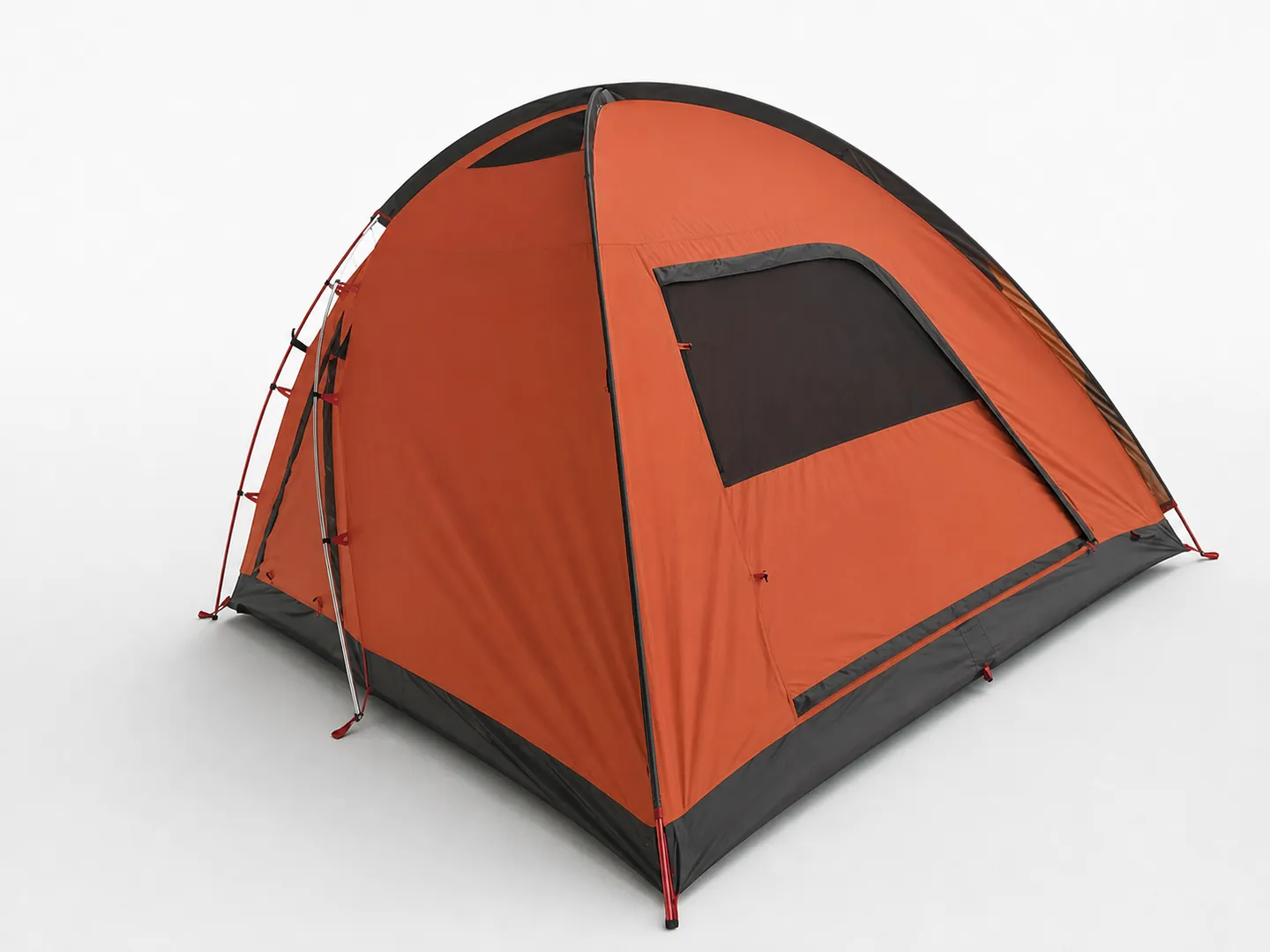 Cross-Pole Tent with Awning — Additional construction view