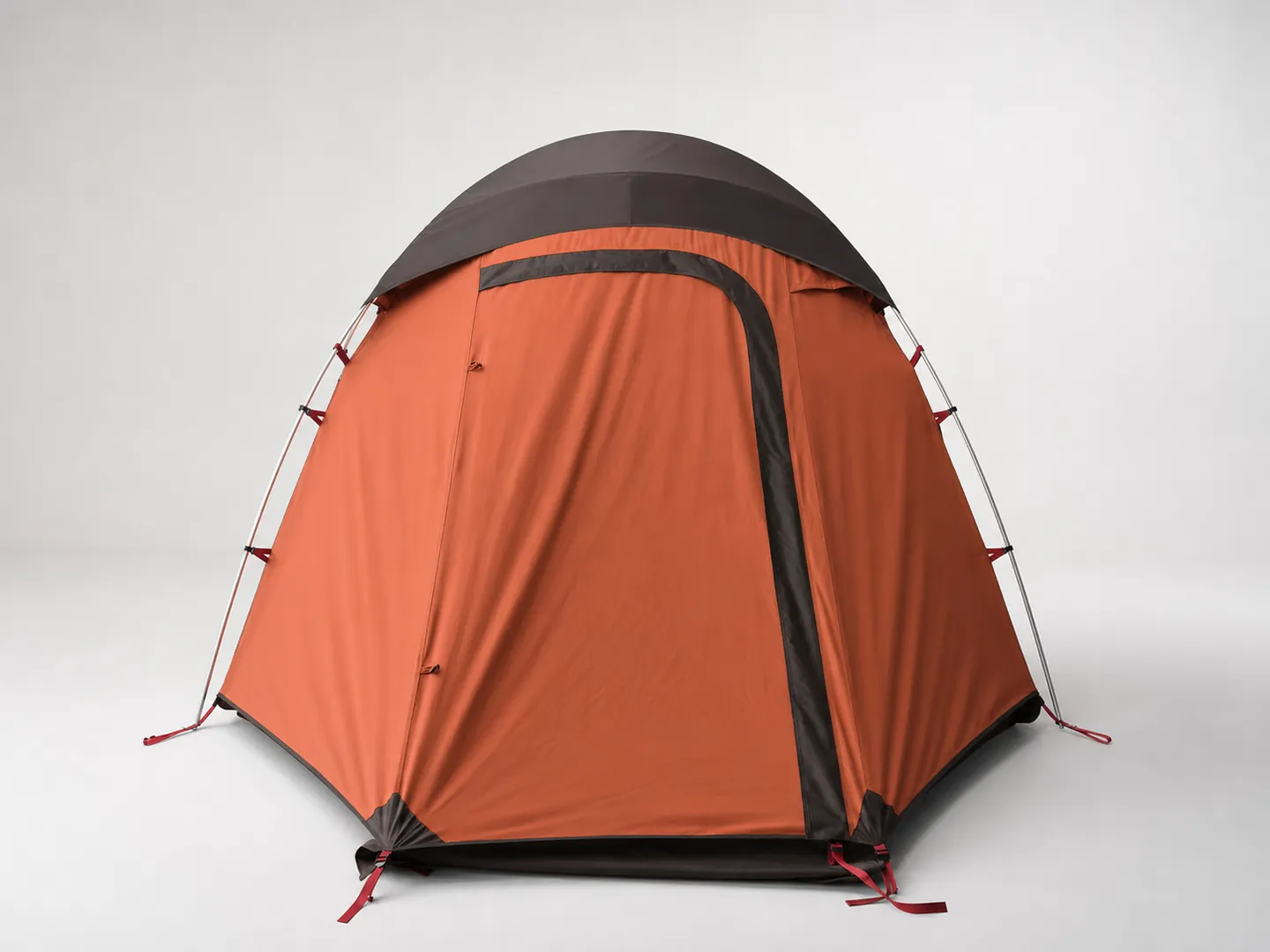 Cross-Pole Tent with Awning — Additional construction view