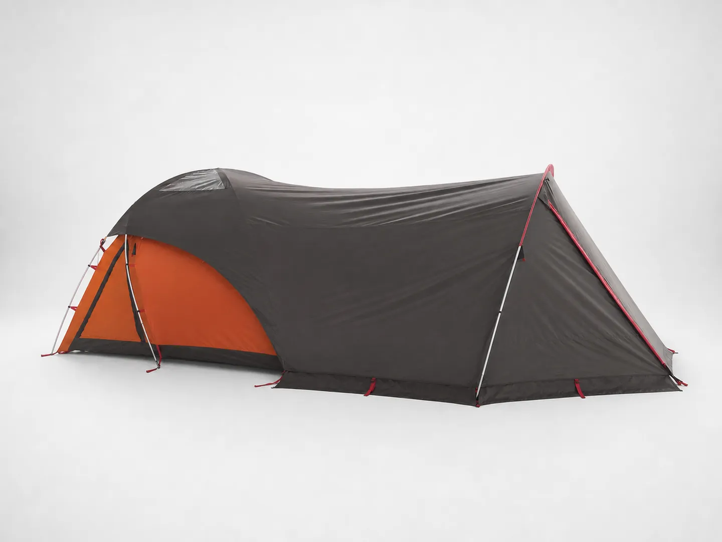 Cross-Pole Tent with Awning — Additional construction view