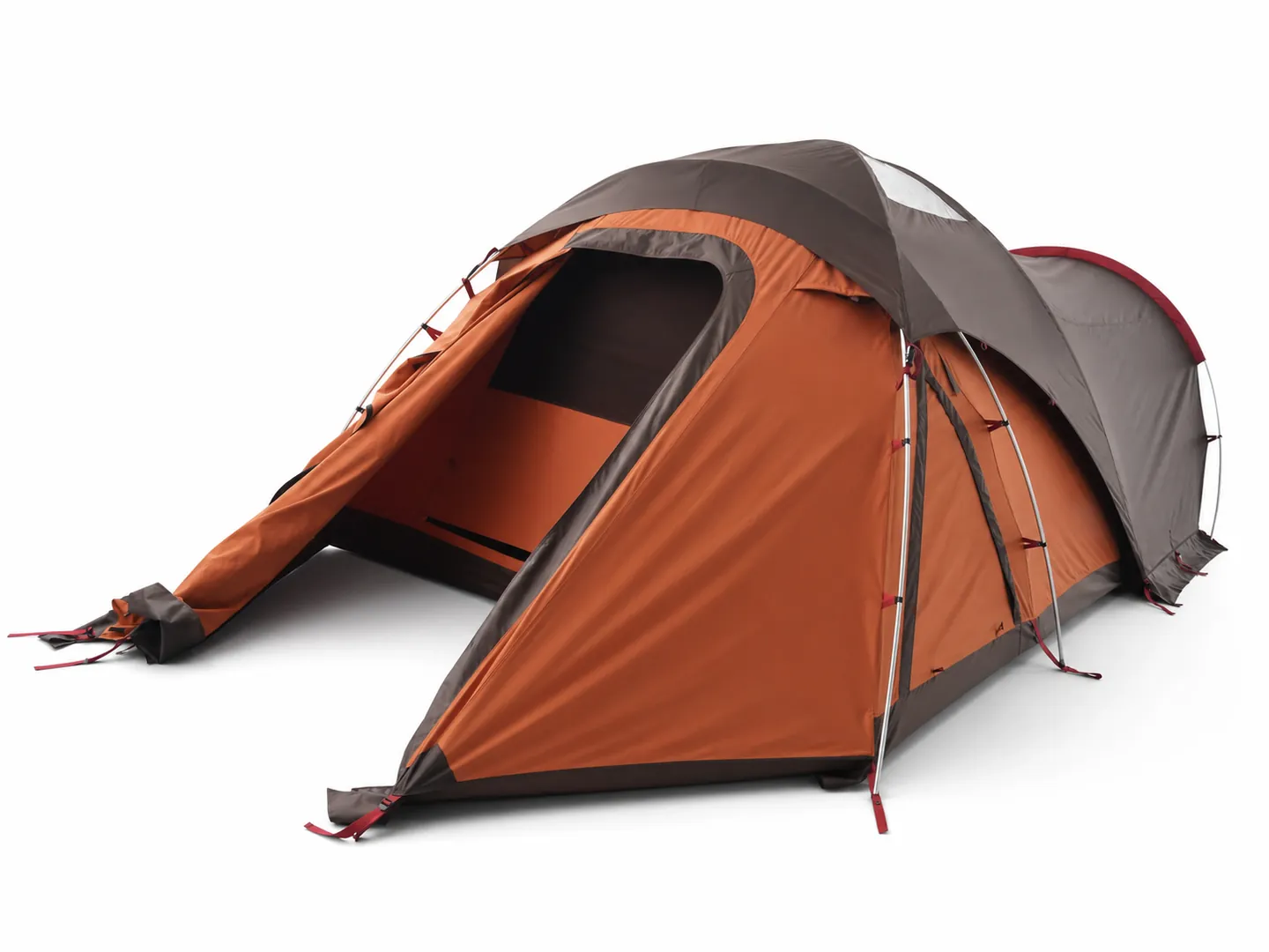 Cross-Pole Tent with Awning — Additional construction view