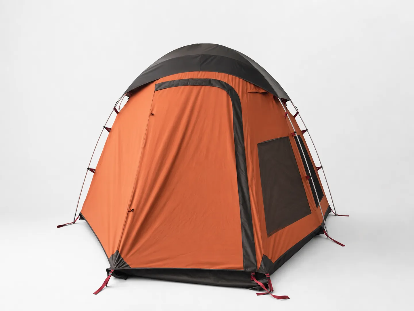Cross-Pole Tent with Awning — Additional construction view