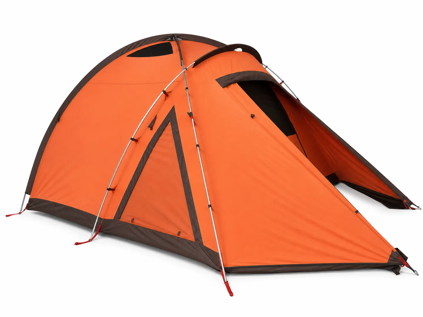 Cross-Pole Tent with Awning — Additional construction view