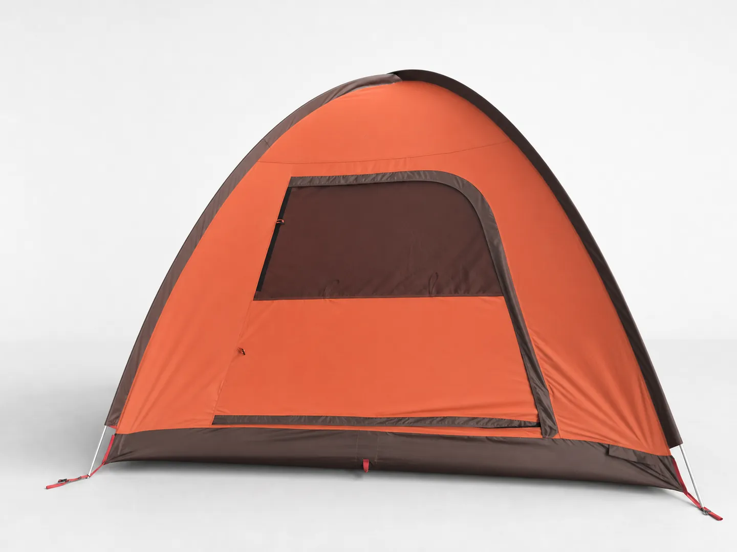 Cross-Pole Tent with Awning — Additional construction view