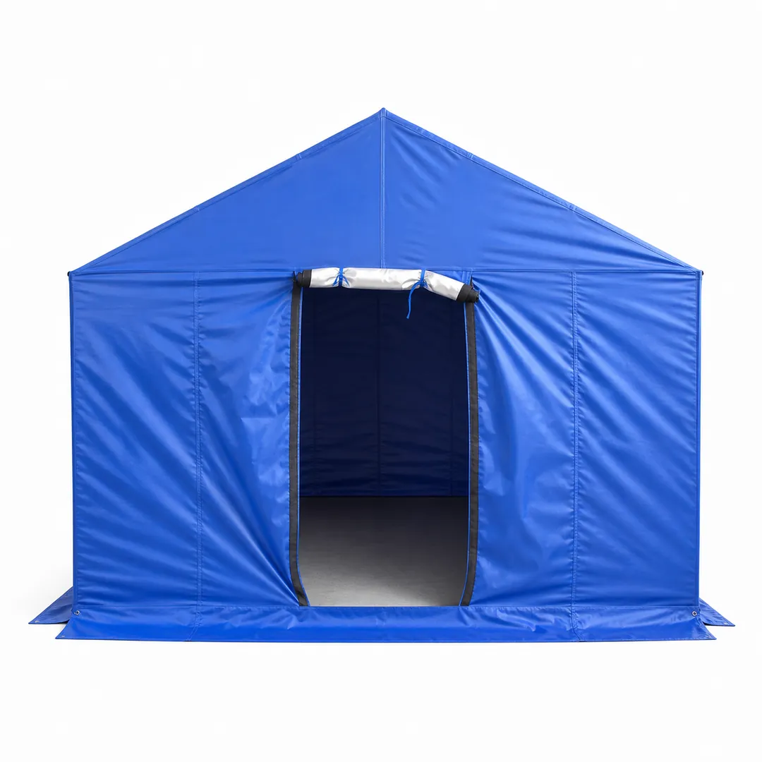 12 m² Disaster Relief Tent — Structure, frame and usable space