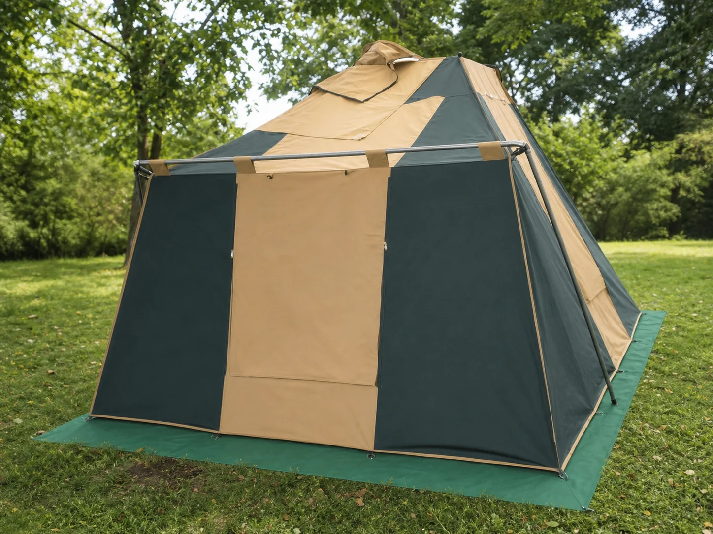 Family Tent with Rear Room — application scene for environment reference