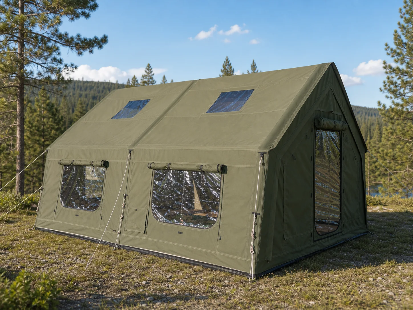 17.2 m² Inflatable Tent — application scene for environment reference