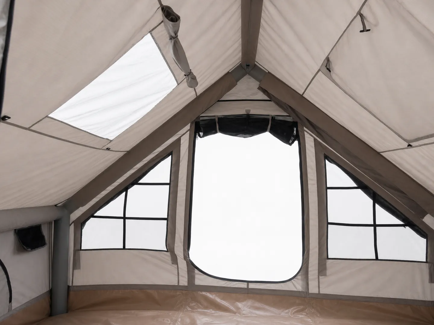 6.3 m² Inflatable Tent — Structure, frame and usable space