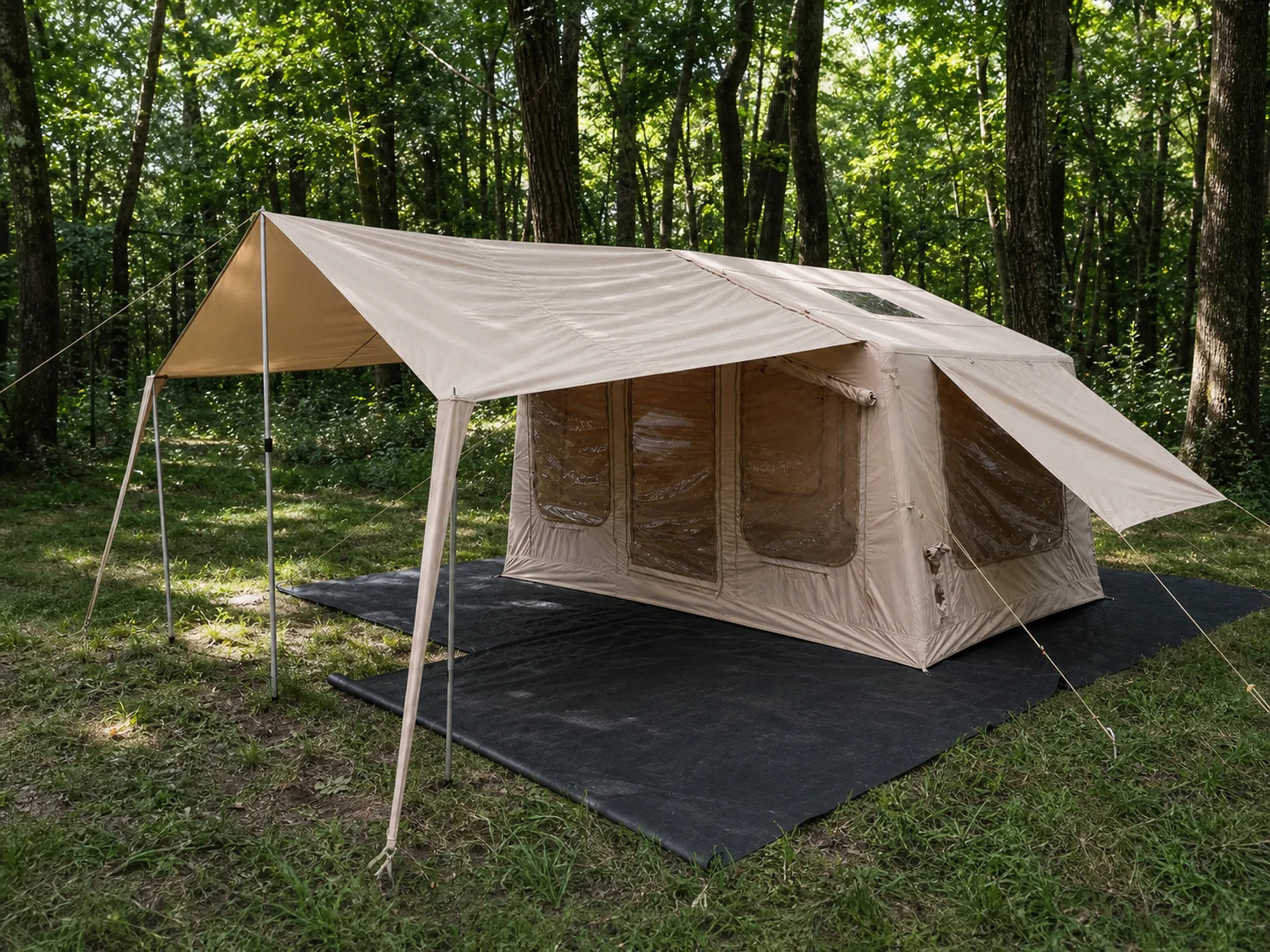 9 m² Inflatable Tent with Awning — application scene for environment reference