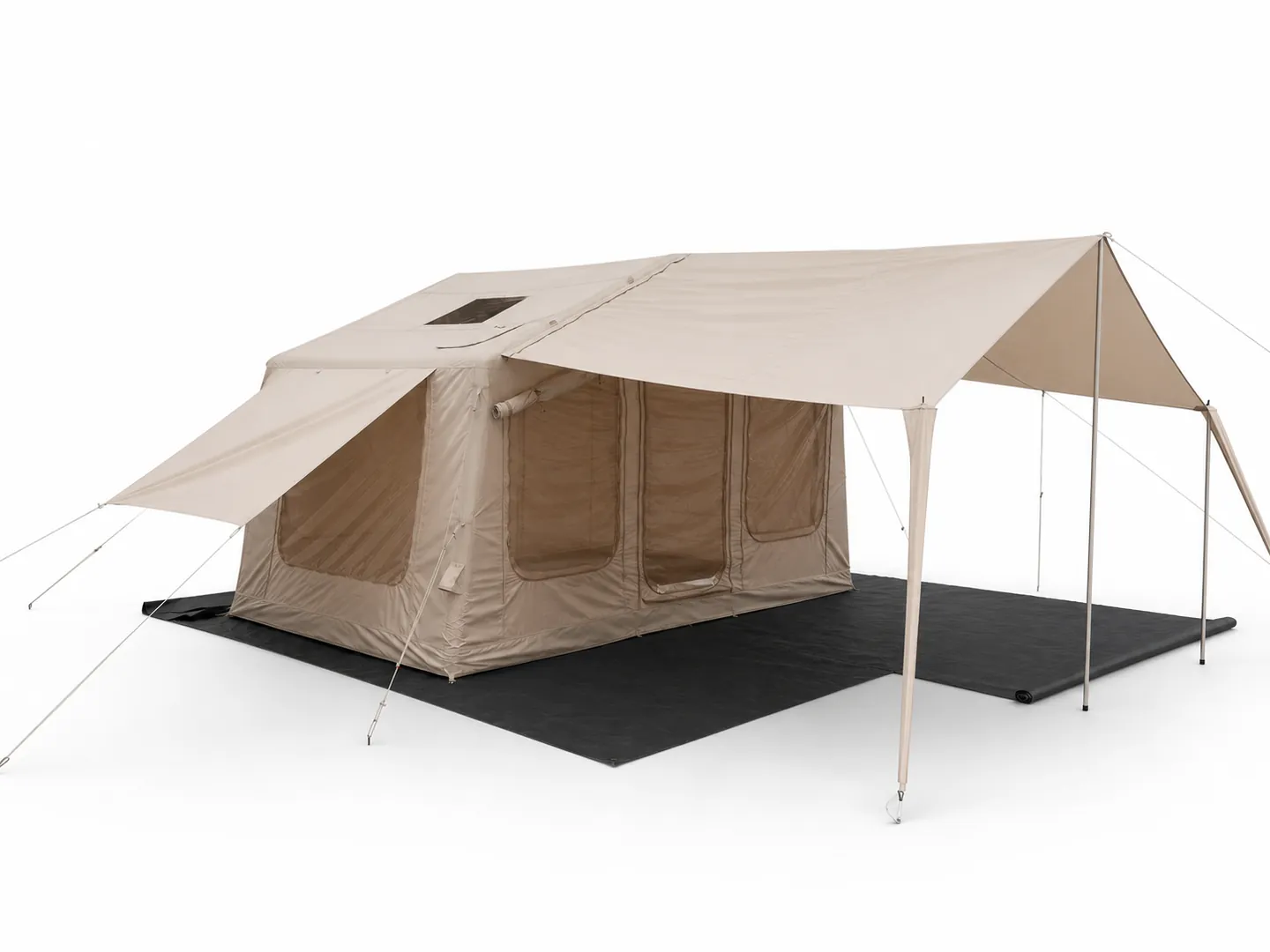 9 m² Inflatable Tent with Awning — Additional construction view
