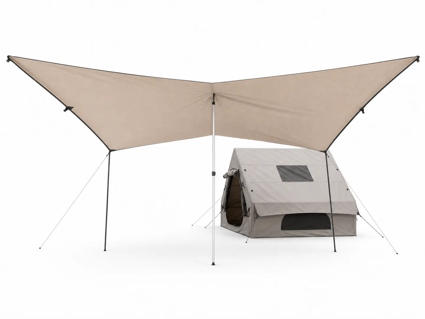 9 m² Inflatable Tent with Canopy — Additional construction view