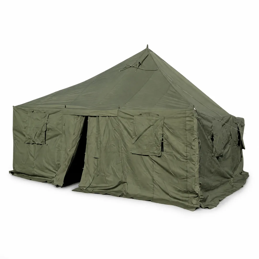 4.8 × 4.8 m Military Tent — Structure, frame and usable space