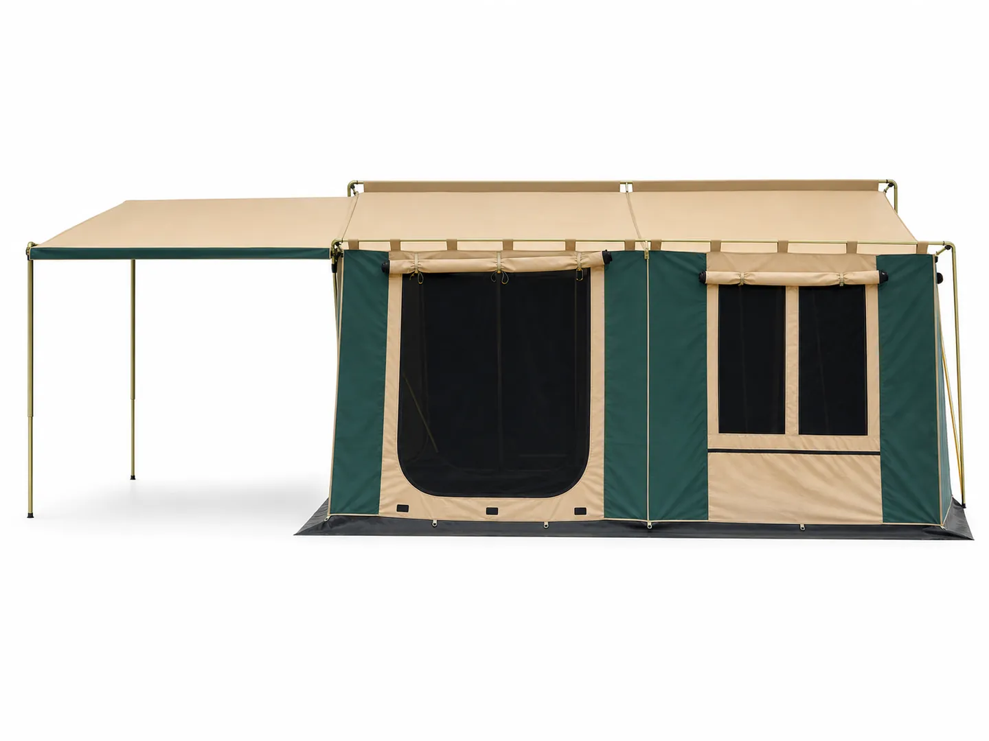 Model 1215 Family Camping Tent — Structure, frame and usable space