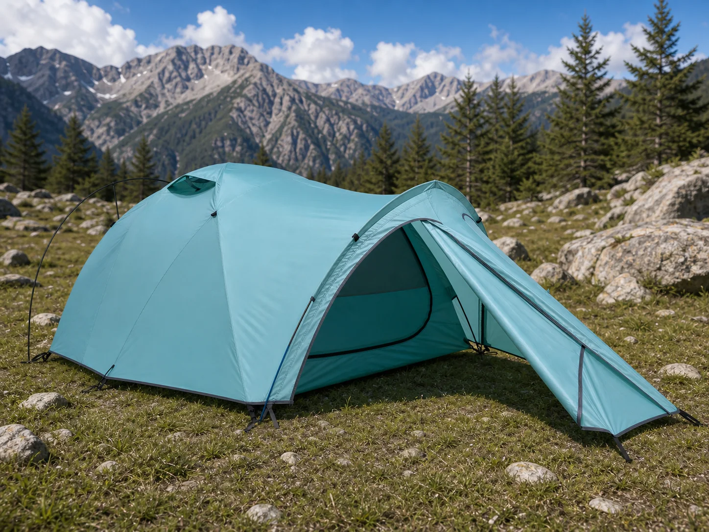 Mountaineering Tent — application scene for environment reference