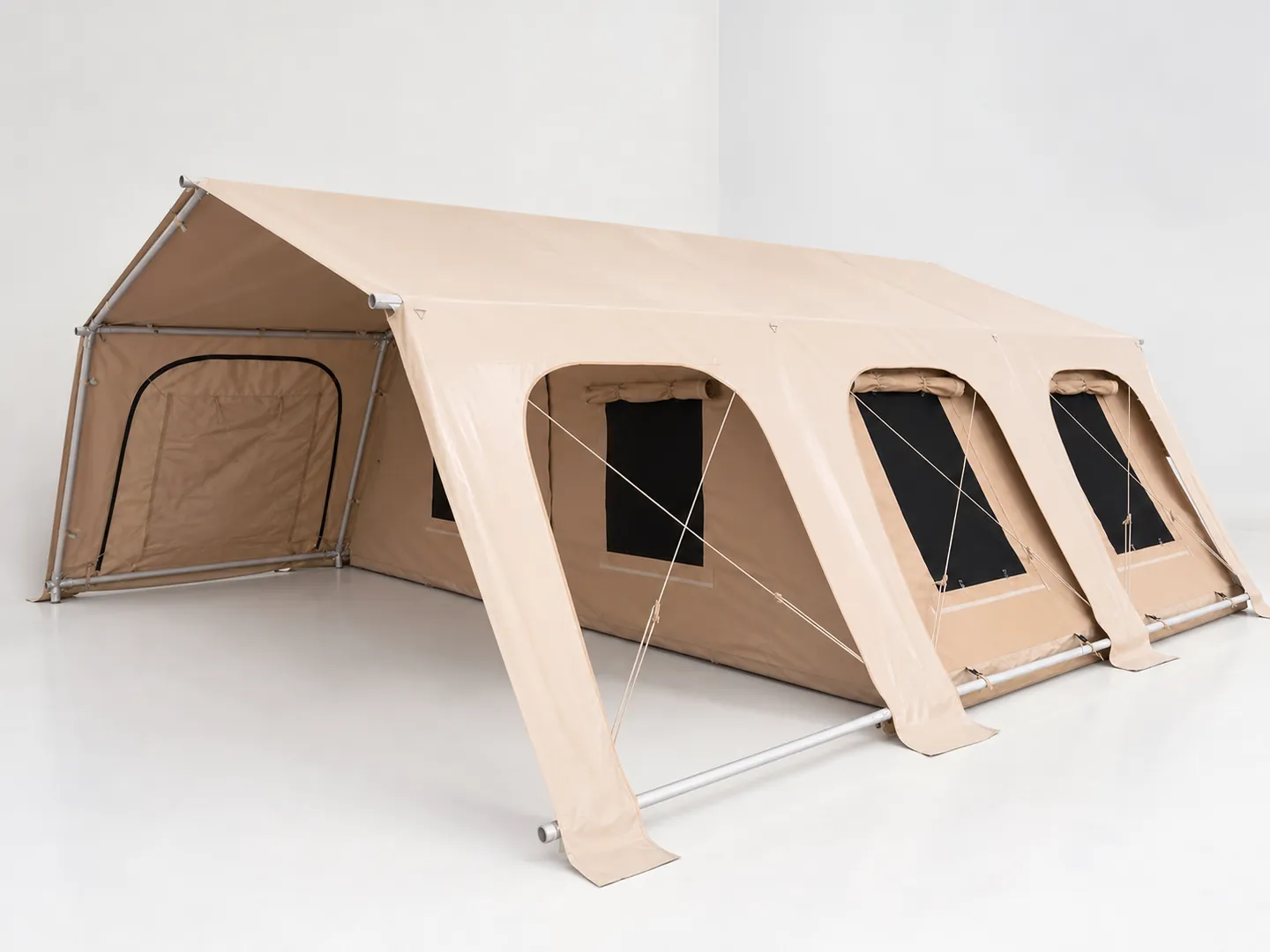 6 × 6 m Relief Tent — Additional construction view