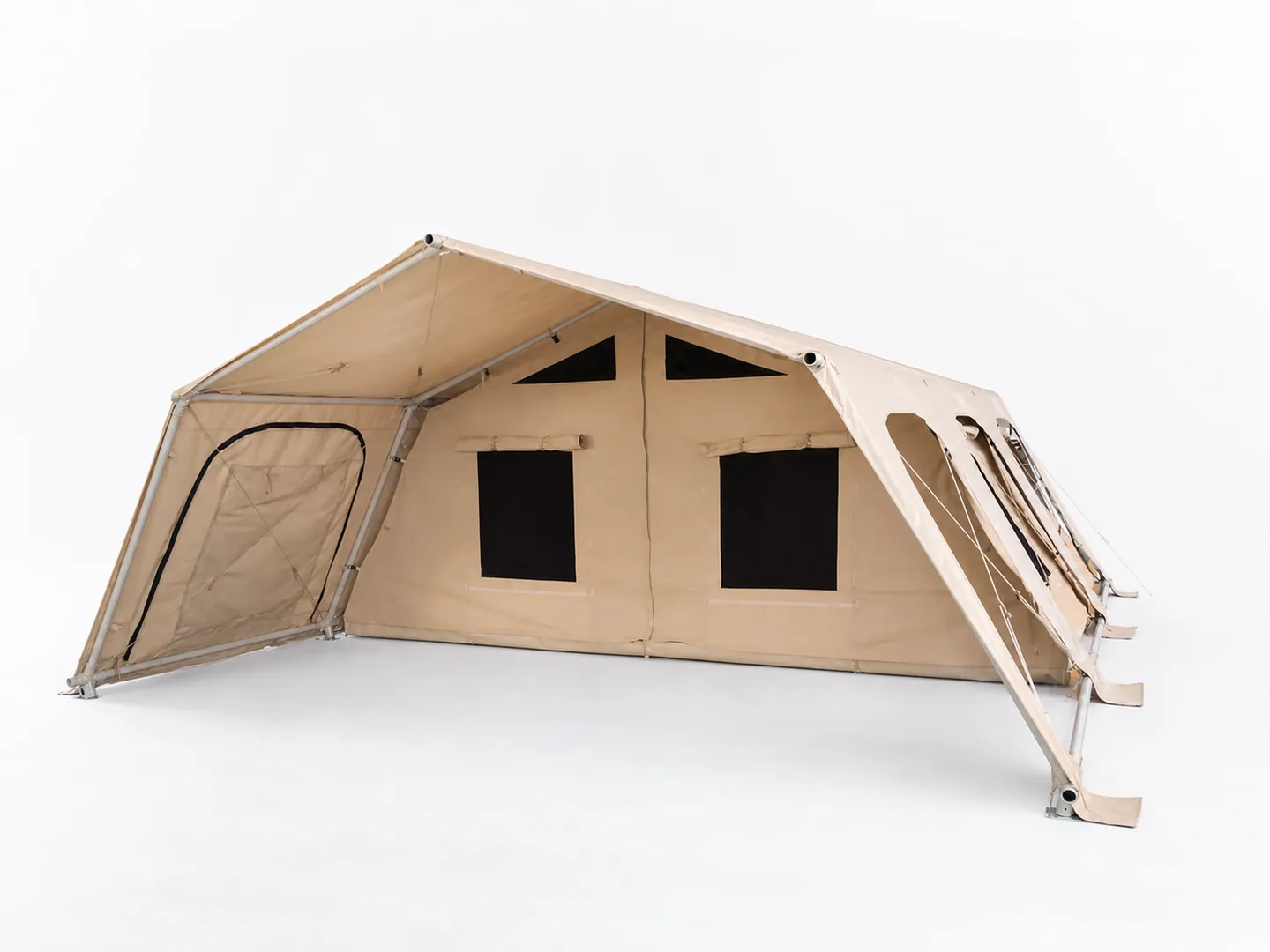 6 × 6 m Relief Tent — Additional construction view