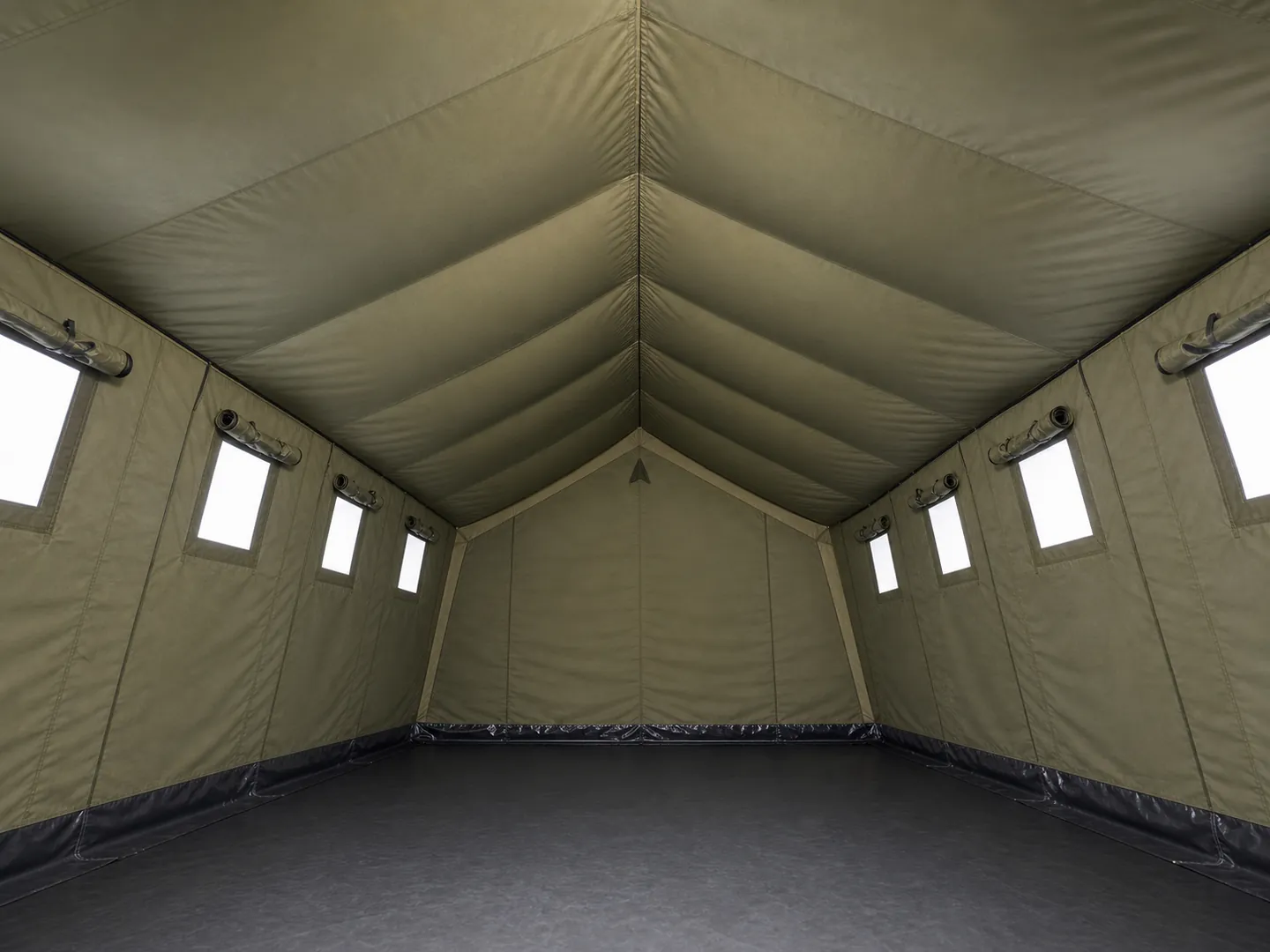 5 × 12 m Ridge-Style Tent — Additional construction view