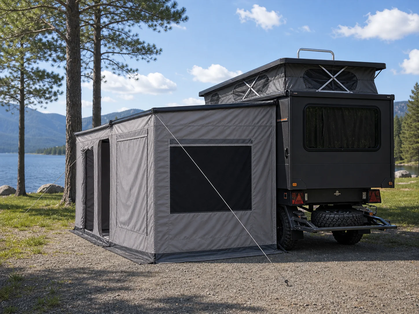 RV Camping Tent — application scene for environment reference