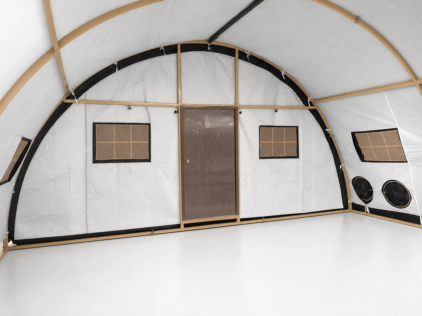 6 × 4 m Semi-Dome Shelter — Interior space and usable layout