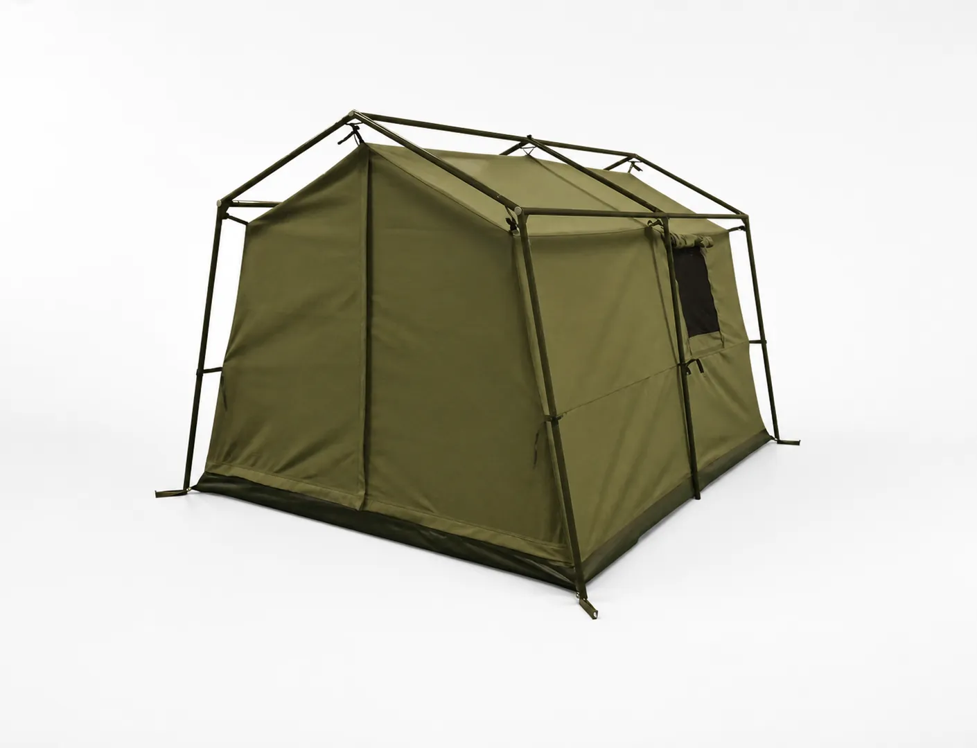 Small Military Tent — Structure, frame and usable space