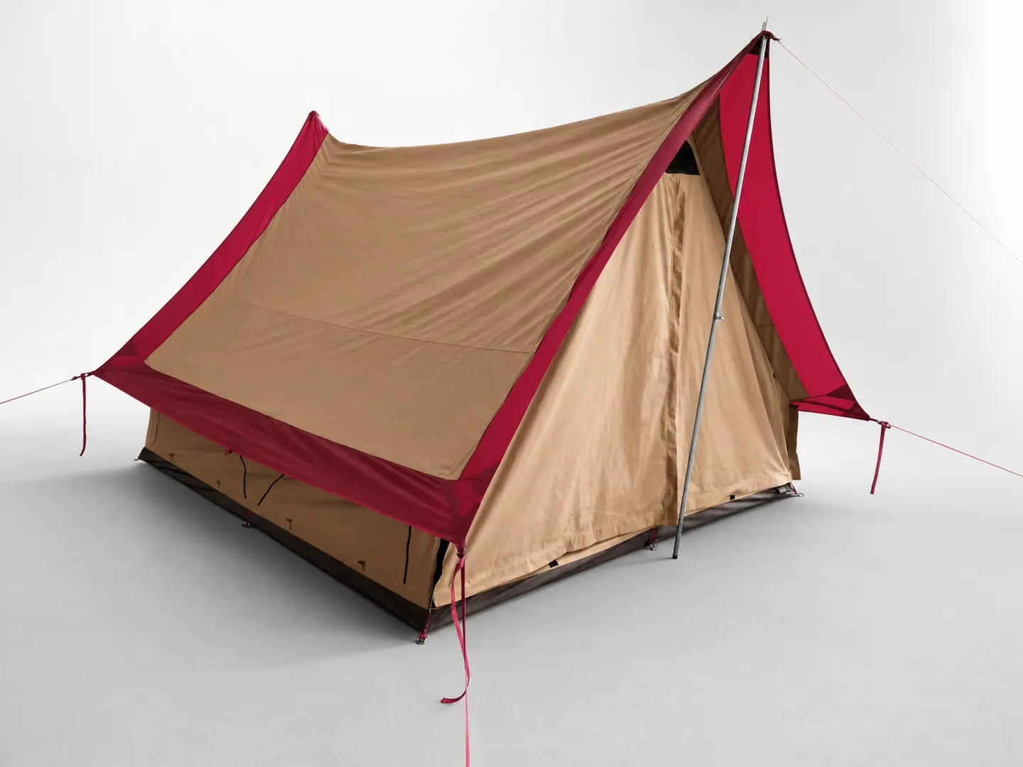 Two-Pole Camping Tent — Structure, frame and usable space