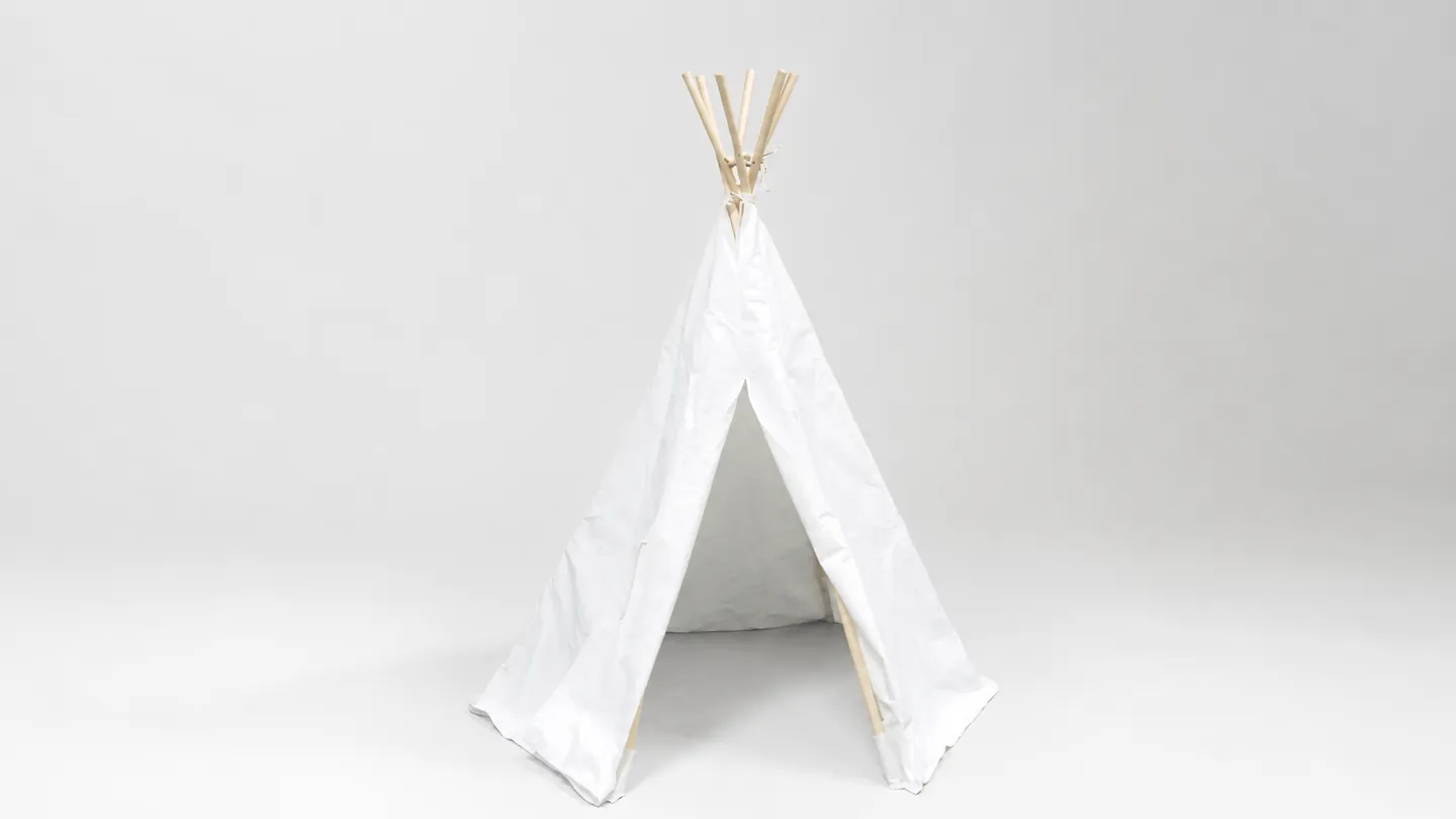 Wooden-Pole Kids' Tent — Additional construction view