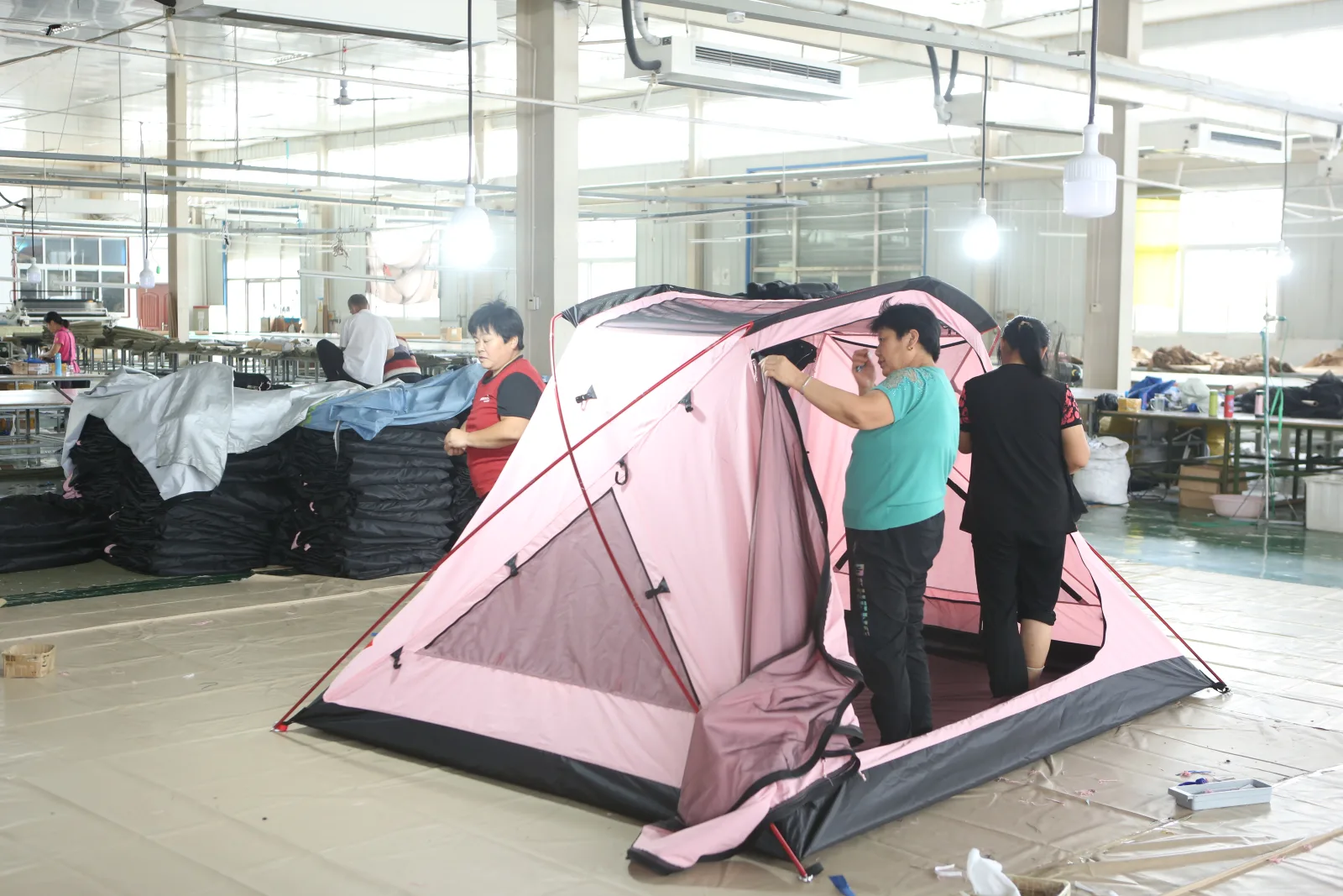 Tent assembly check