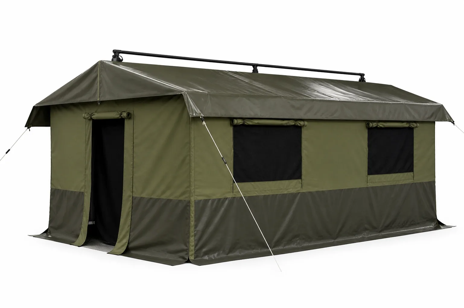 Straight-Wall Double-Roof Military Tent — view 2